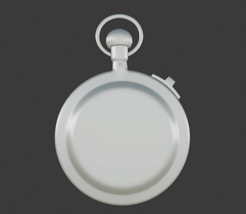 British WWII RAF Stopwatch 3D model_10