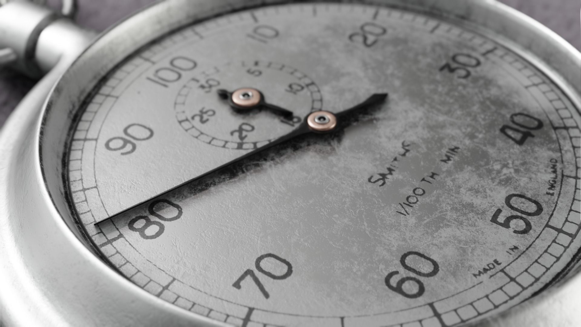 British WWII RAF Stopwatch 3D model_3