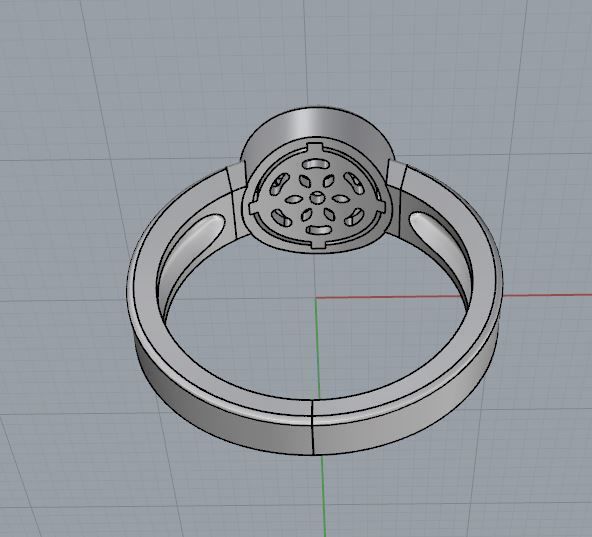 Ring and Earrings 09 3D print model_13