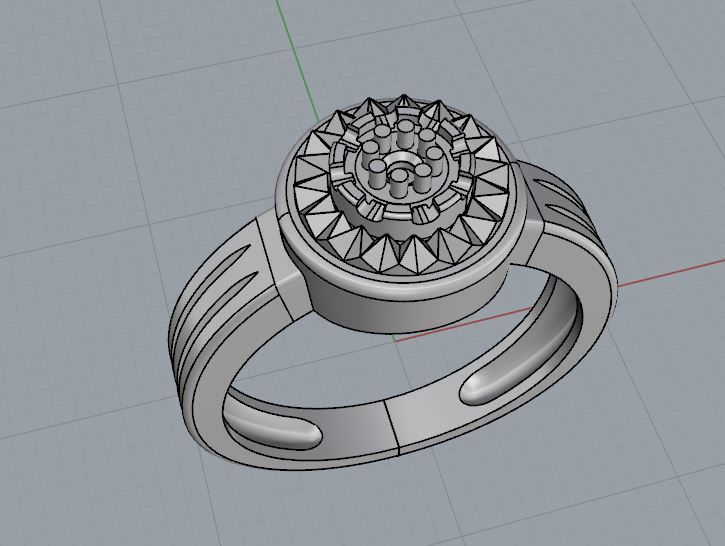 Ring and Earrings 09 3D print model_14