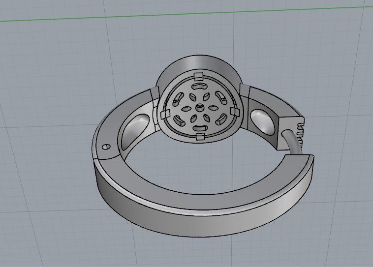 Ring and Earrings 09 3D print model_16