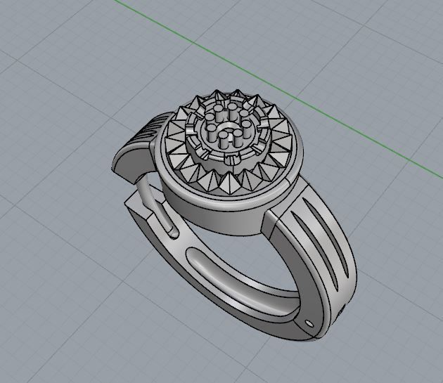 Ring and Earrings 09 3D print model_18
