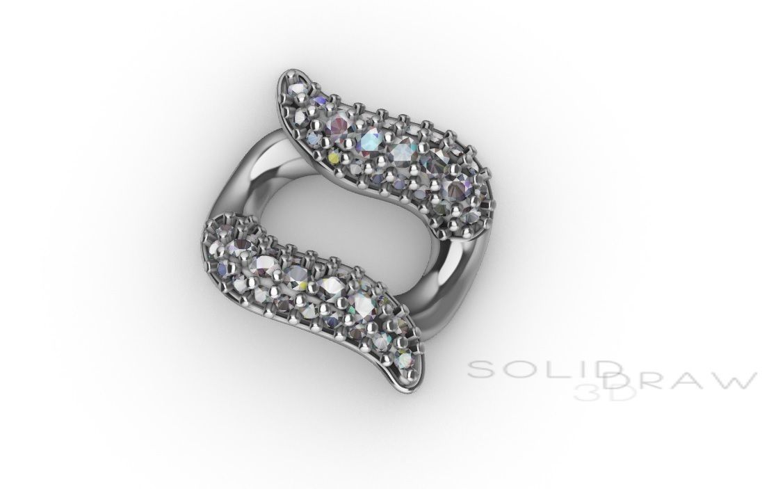 Chain bracelet clasp ICE printable 3d design 3D print model_4