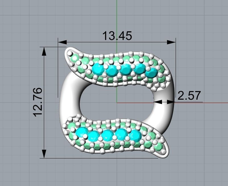 Chain bracelet clasp ICE printable 3d design 3D print model_8