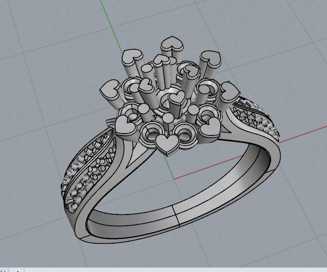 Ring and Earrings 11 3D print model_8