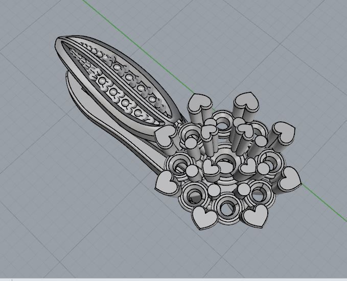 Ring and Earrings 11 3D print model_10