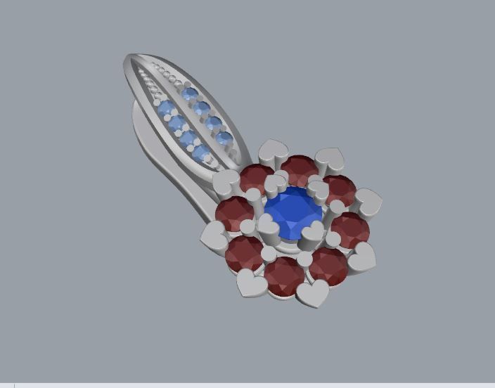 Ring and Earrings 11 3D print model_12