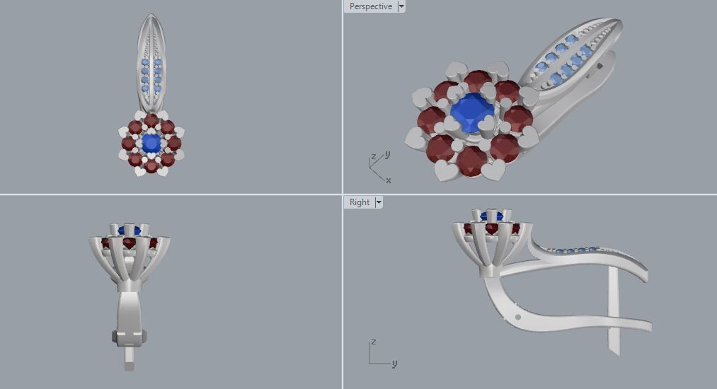 Ring and Earrings 11 3D print model_11