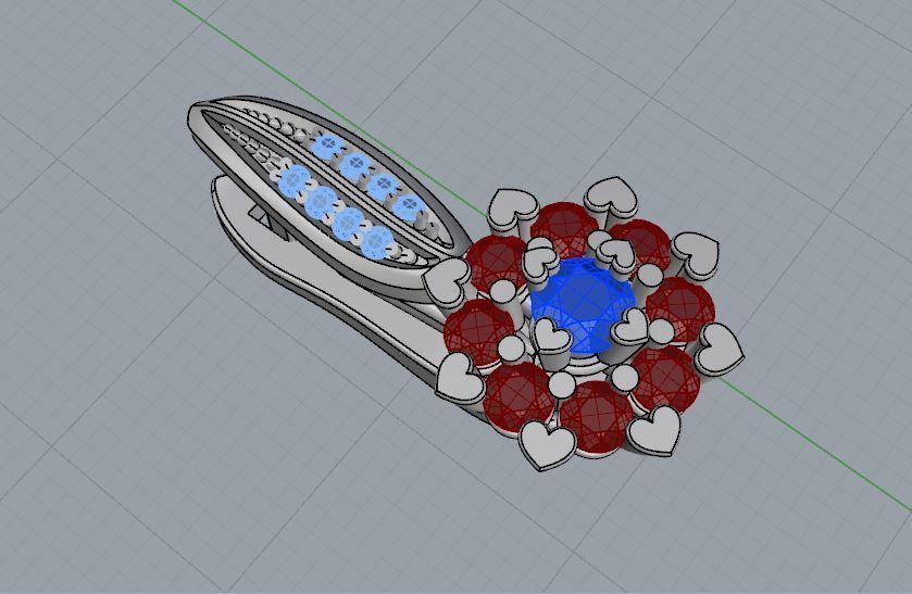 Ring and Earrings 11 3D print model_15