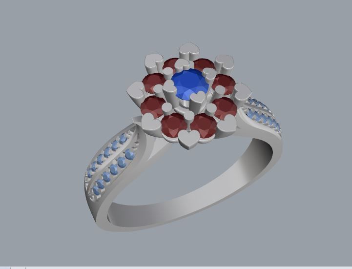 Ring and Earrings 11 3D print model_6