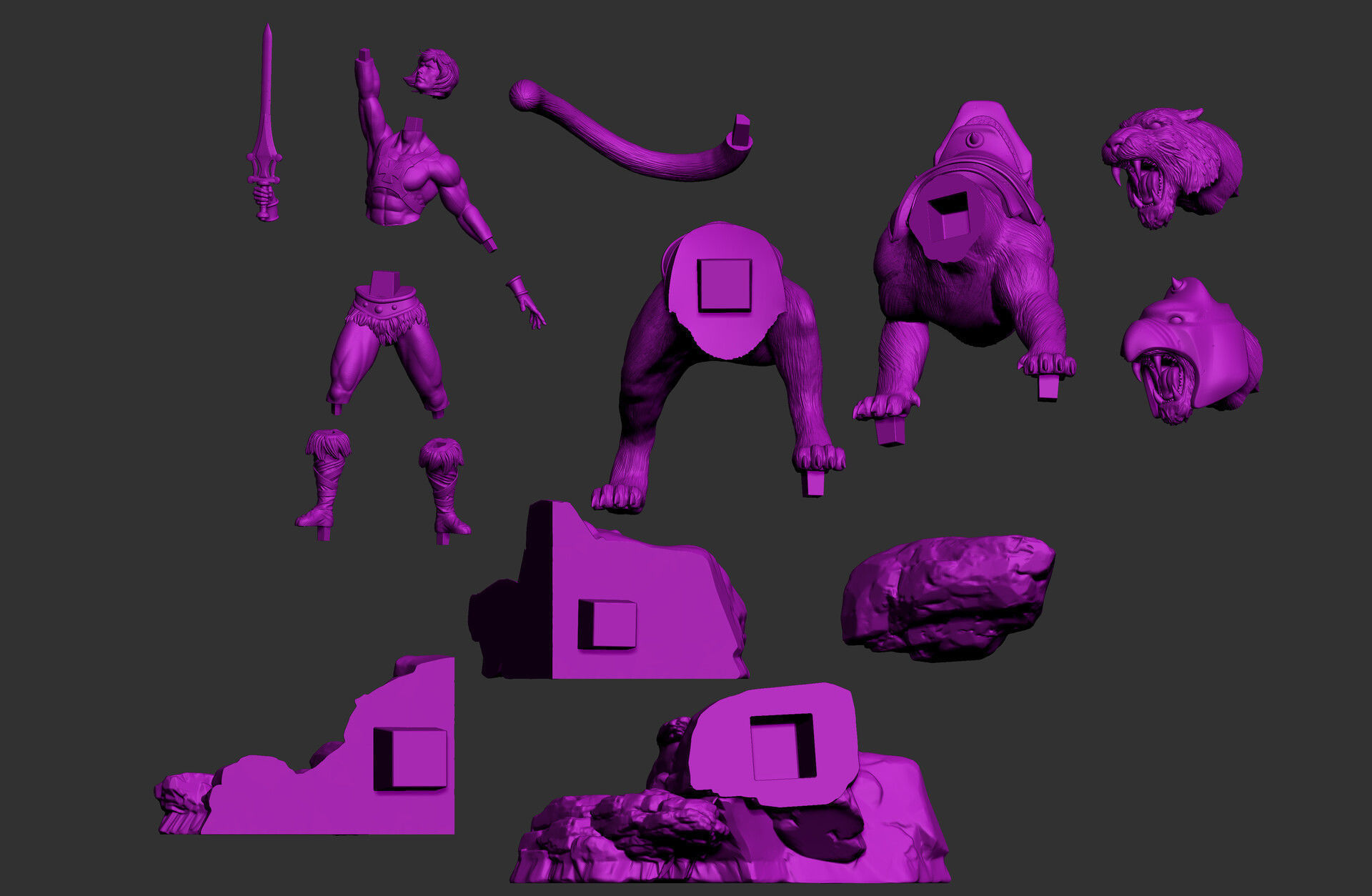 He-Man Fan Art 3D print model_8