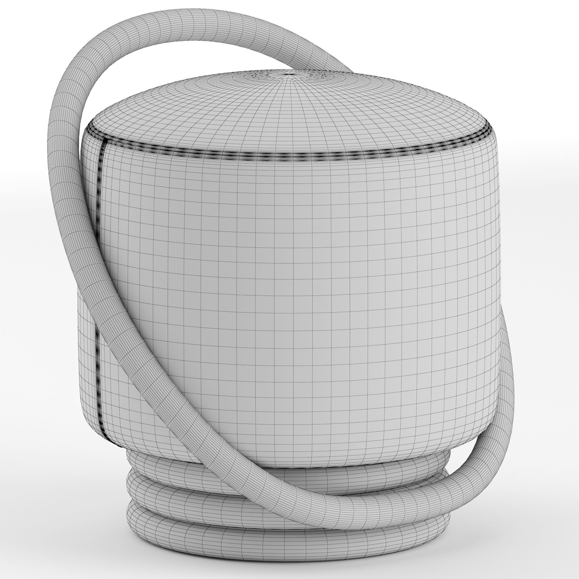 Porada Smile pouf 3D model_4