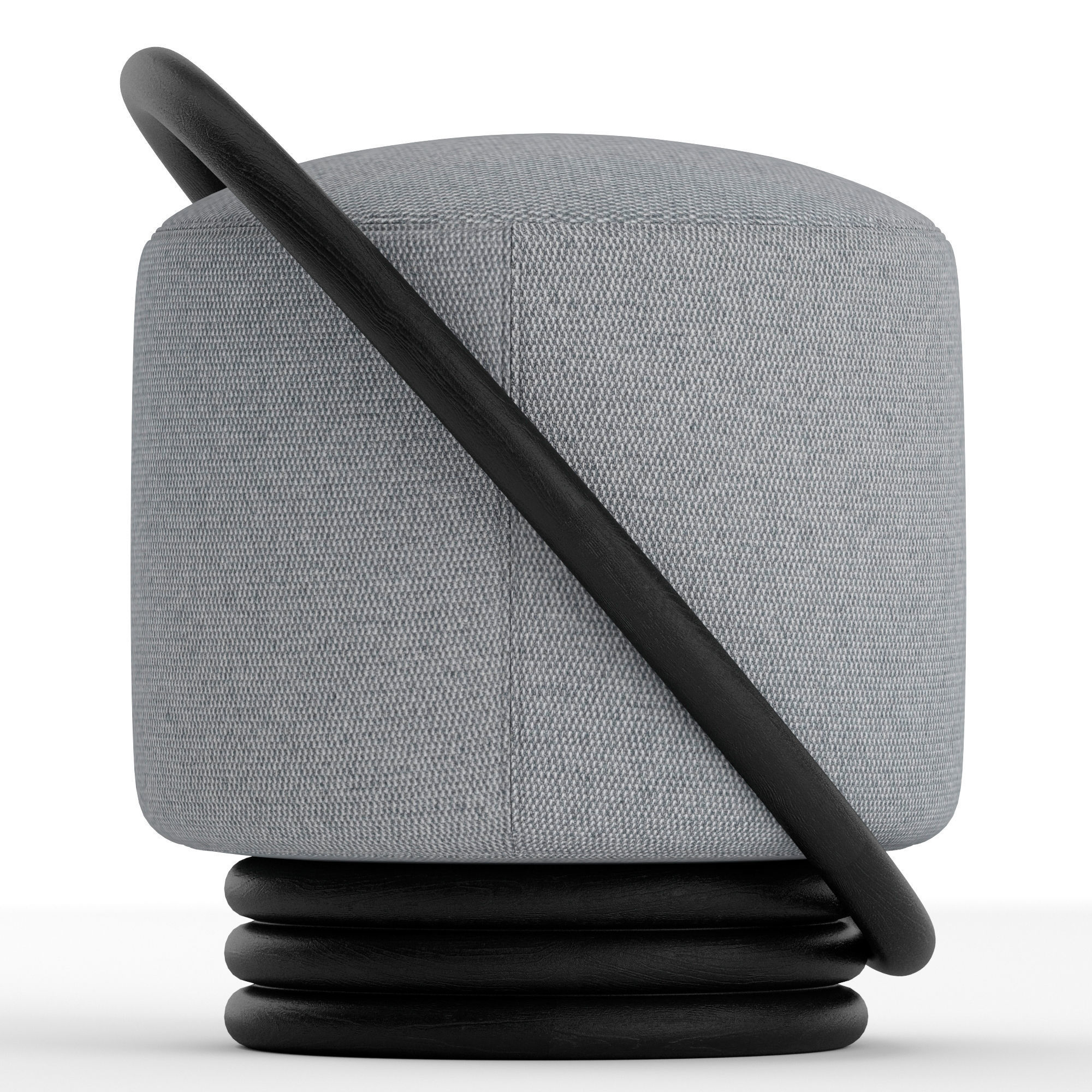 Porada Smile pouf 3D model_2