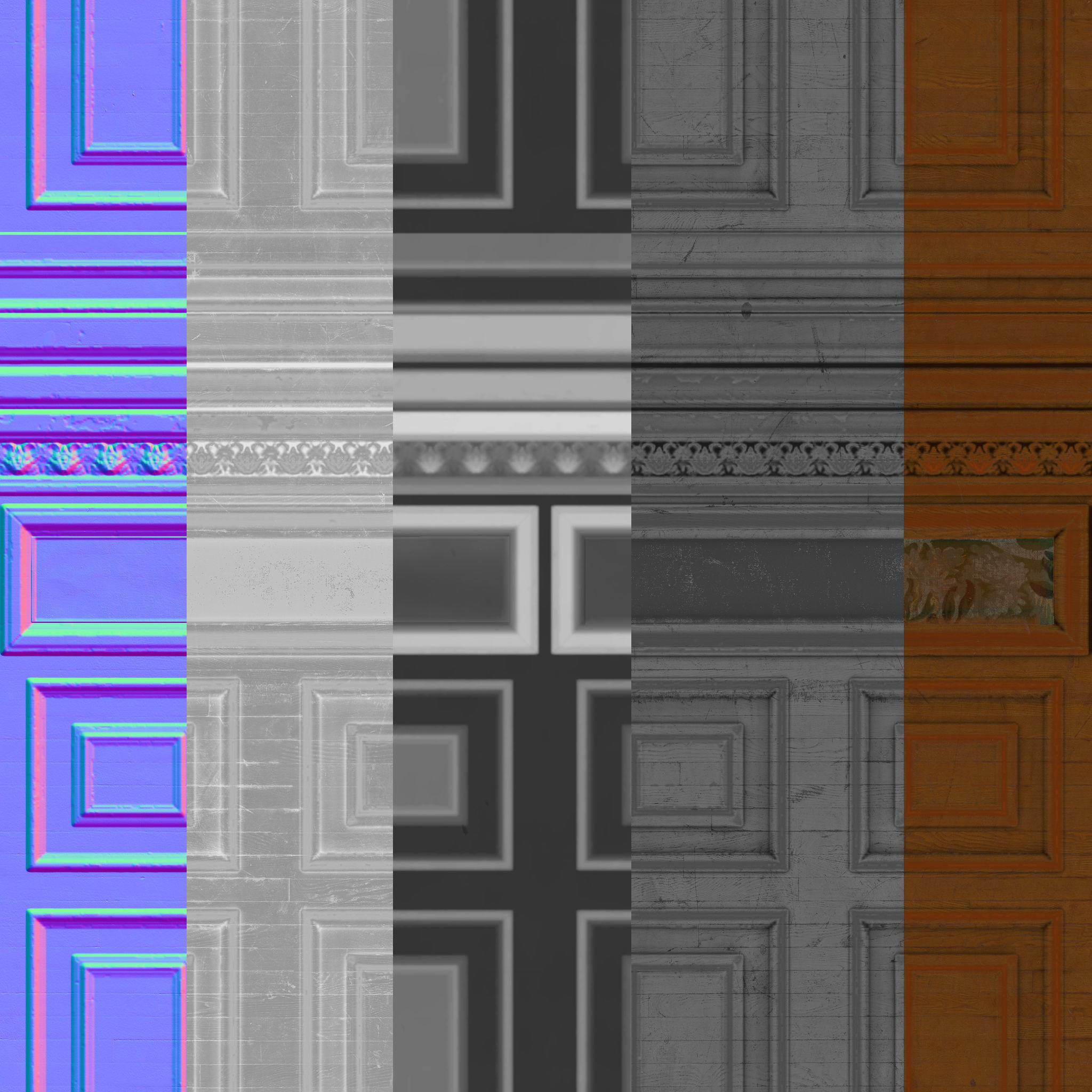 Wooden wall - PBR textures Texture_3