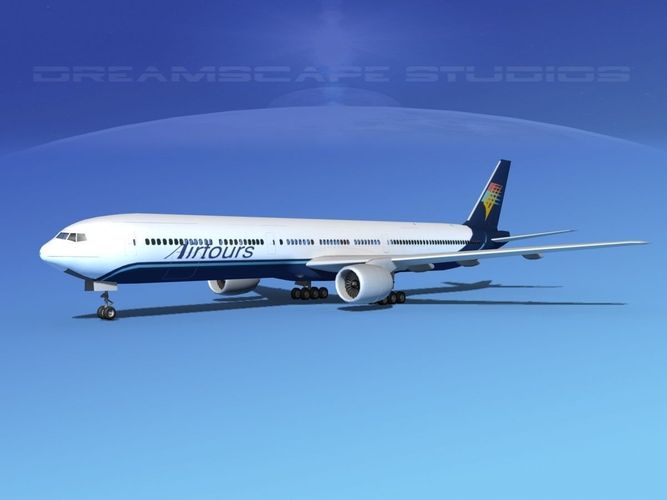 Boeing 777-300 MP Air Tours 3D model