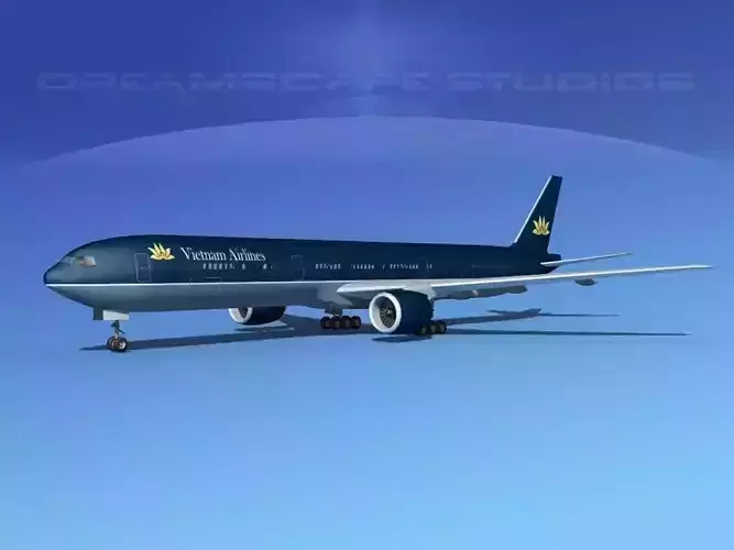 Boeing 777-300 MP Air Vietnam 3D model