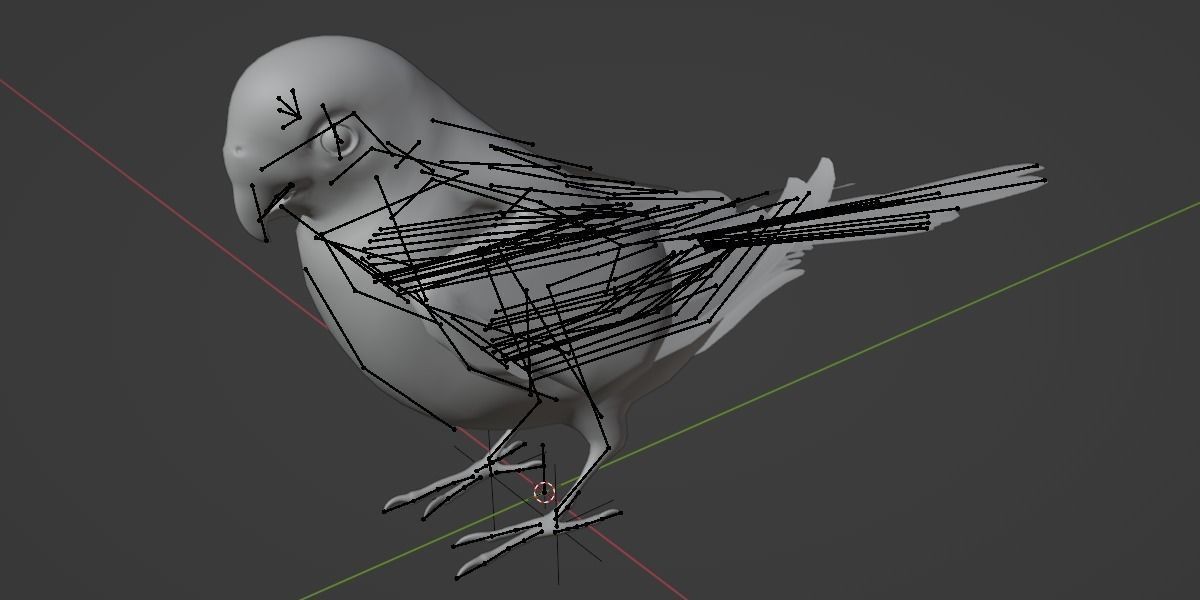Budgerigar 3D model_2