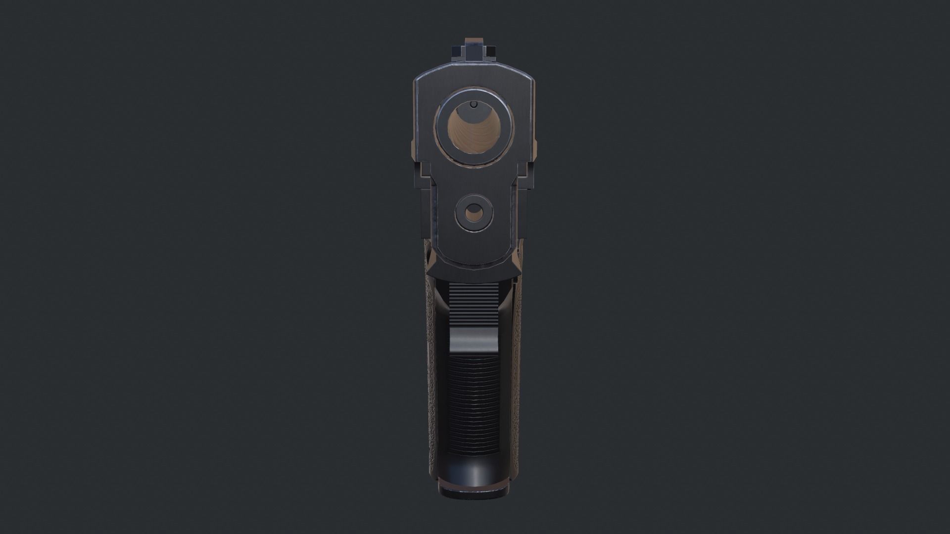 Sig Sauer P226 9mm Handgun Low-poly 3D model_24