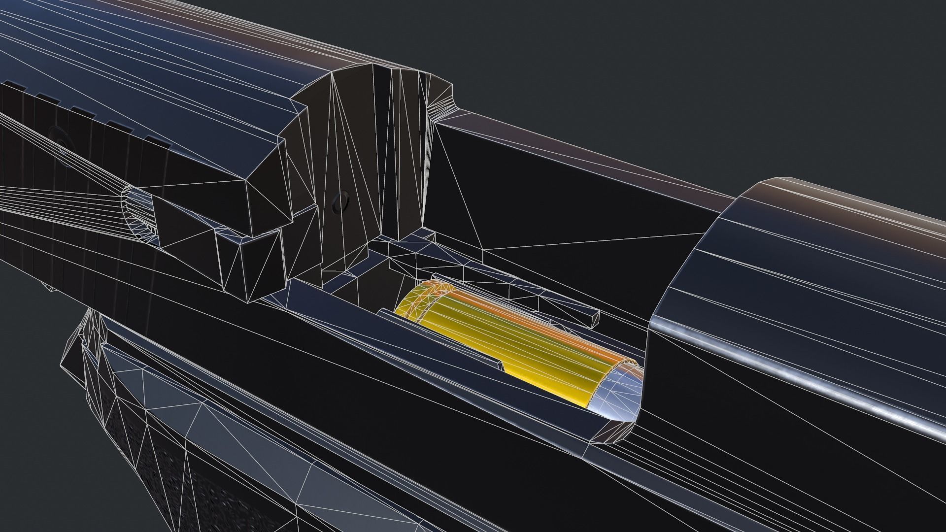 Sig Sauer P226 9mm Handgun Low-poly 3D model_41