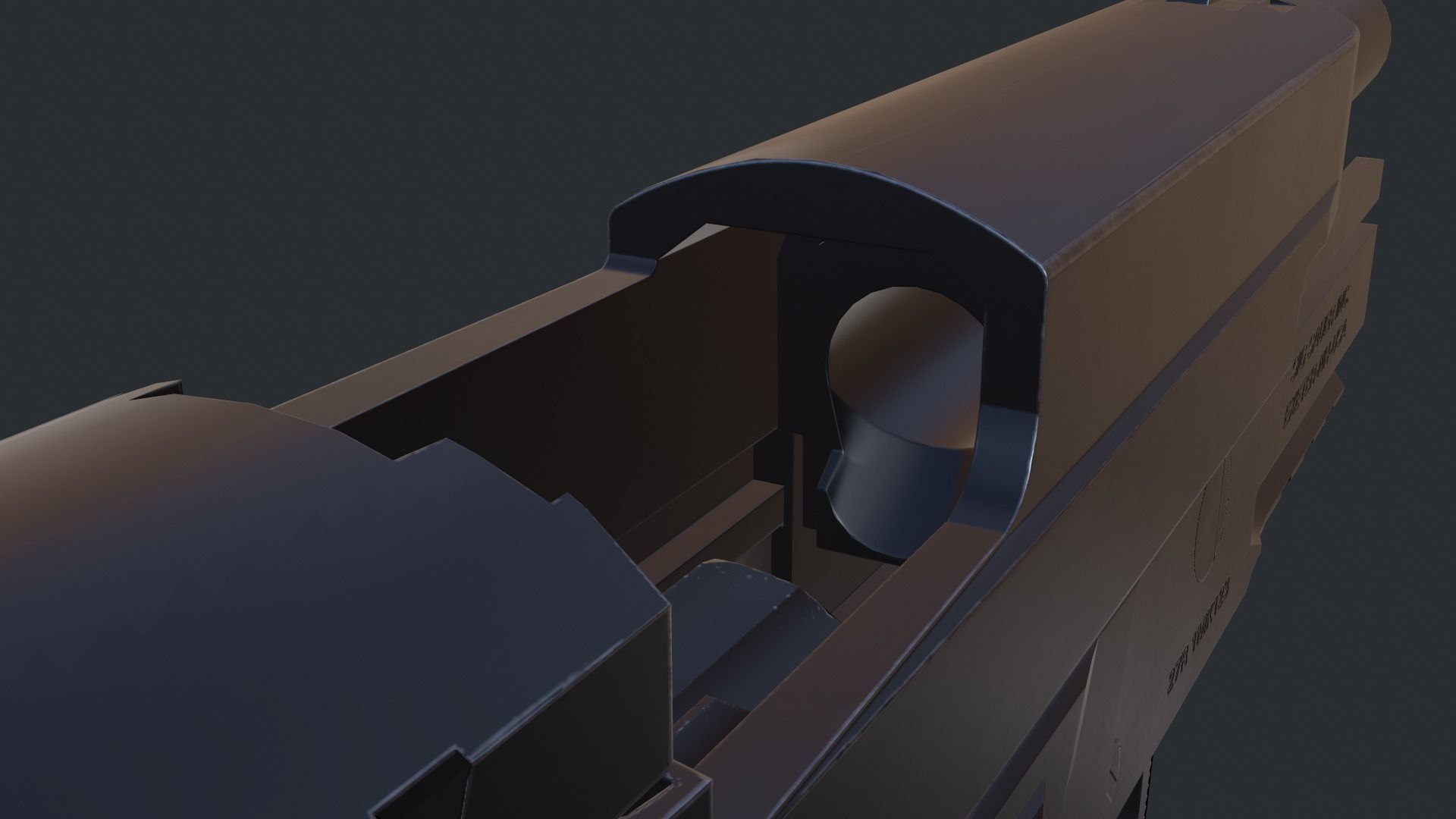 Sig Sauer P226 9mm Handgun Low-poly 3D model_42