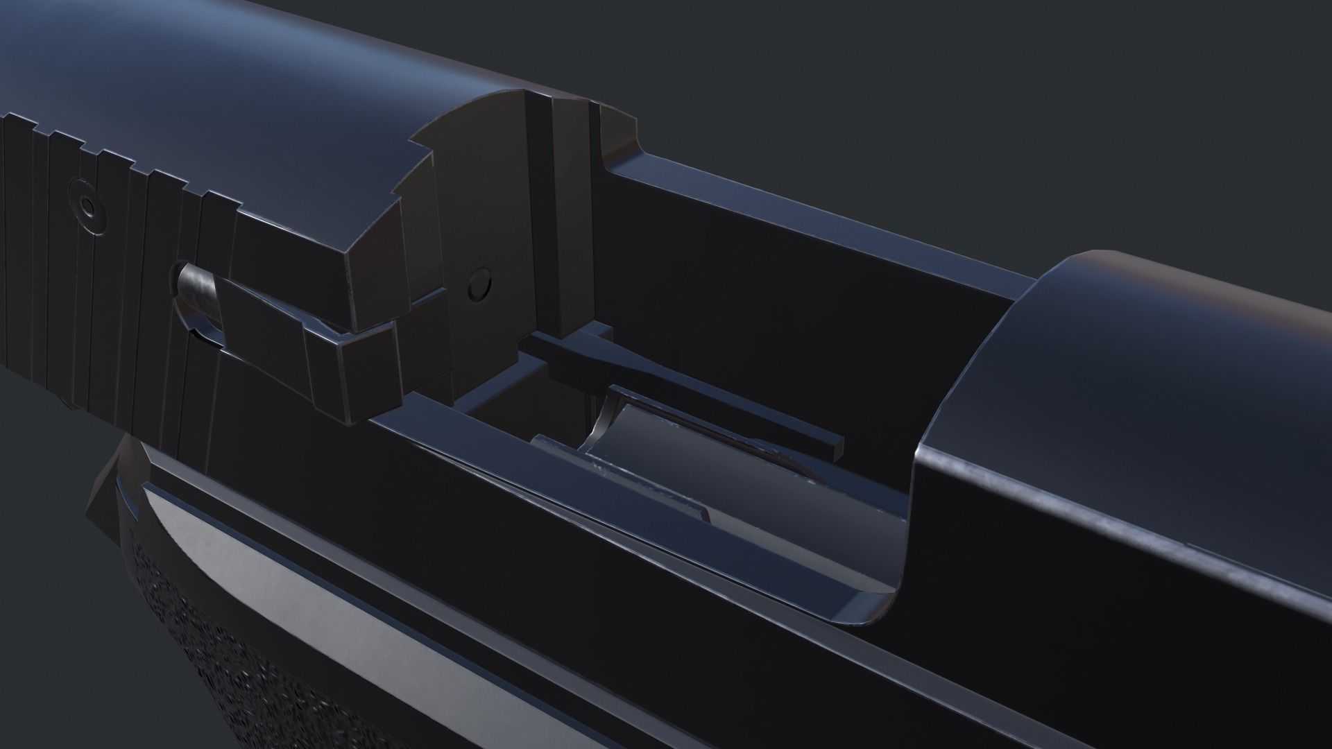 Sig Sauer P226 9mm Handgun Low-poly 3D model_39