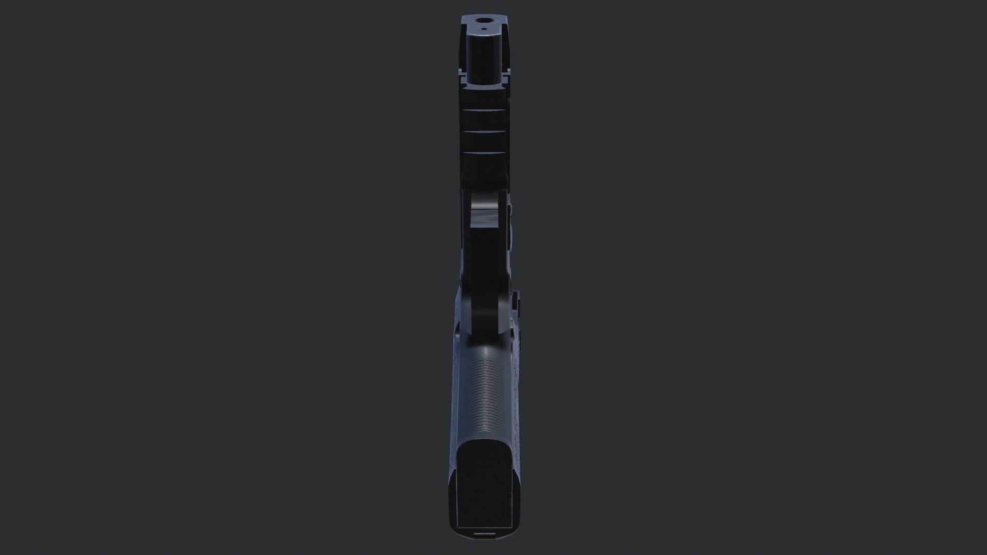 Sig Sauer P226 9mm Handgun Low-poly 3D model_33