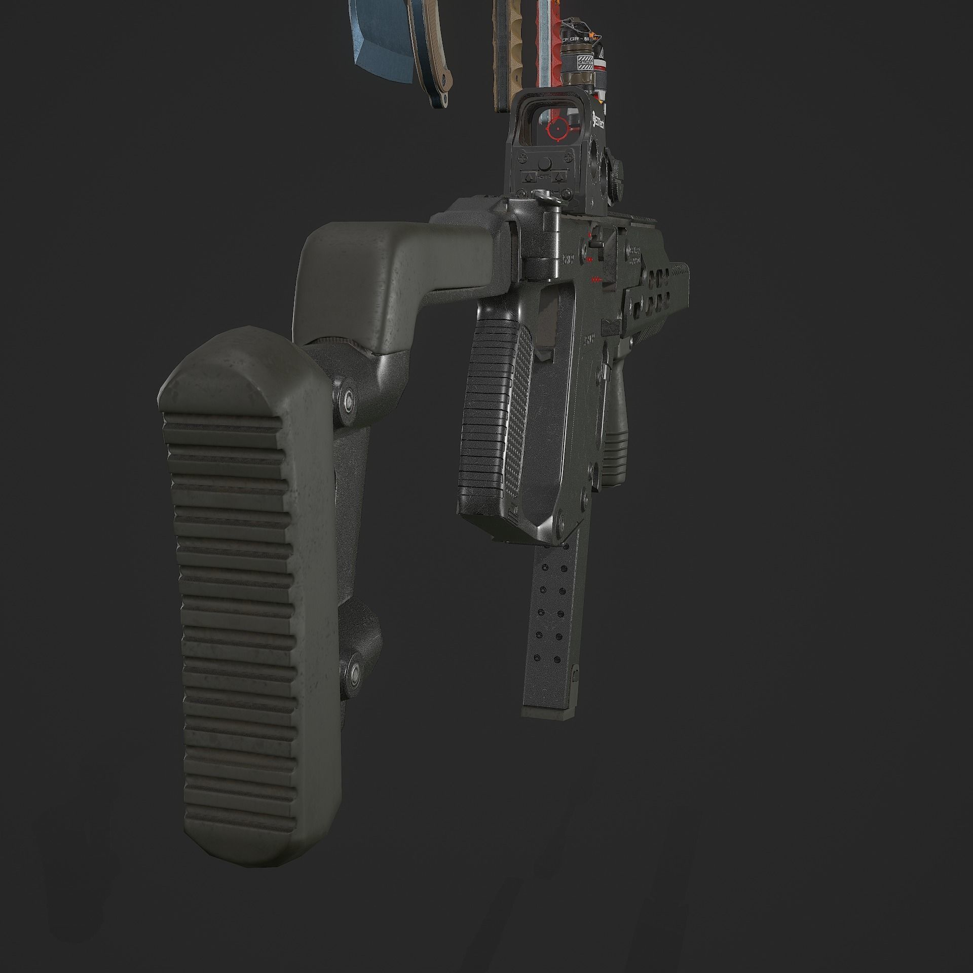 Sci-fi Soldier Low-poly 3D model_16