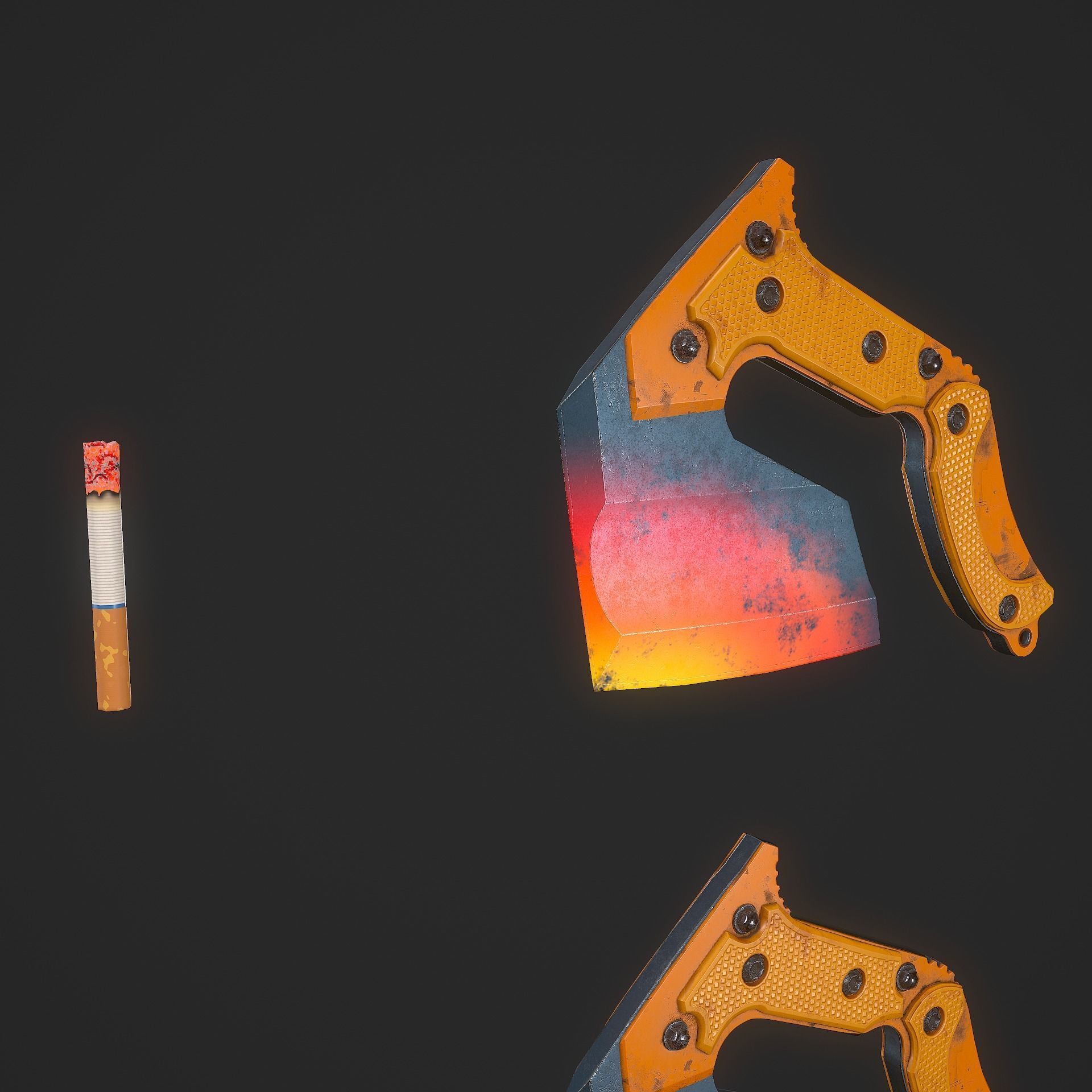 Sci-fi Soldier Low-poly 3D model_15