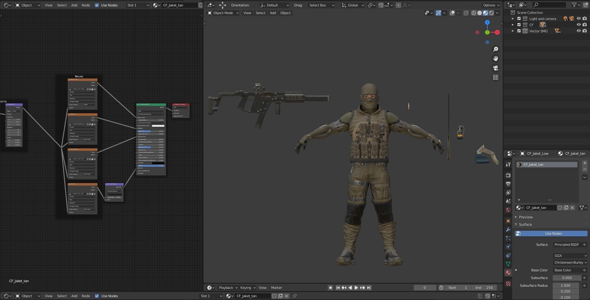 Sci-fi Soldier Low-poly 3D model_20