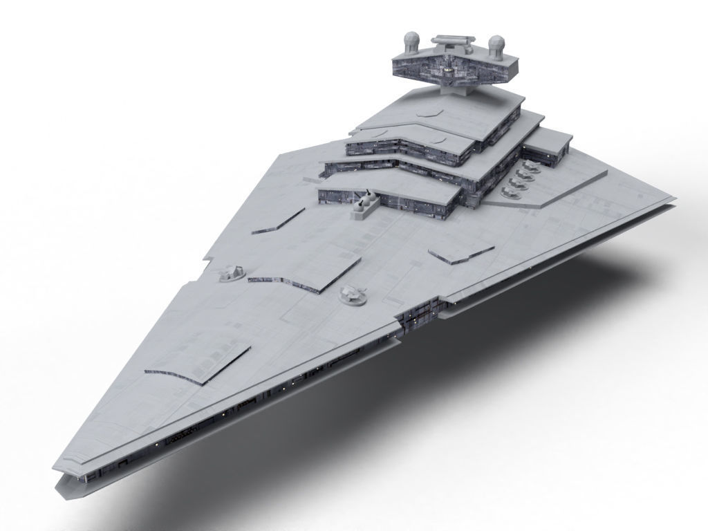 Imperial Star Destroyer Low-poly 3D model_5