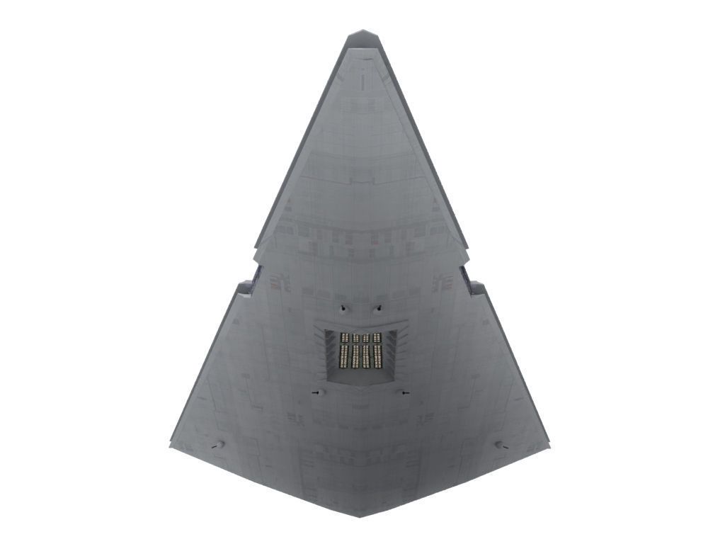 Imperial Star Destroyer Low-poly 3D model_1