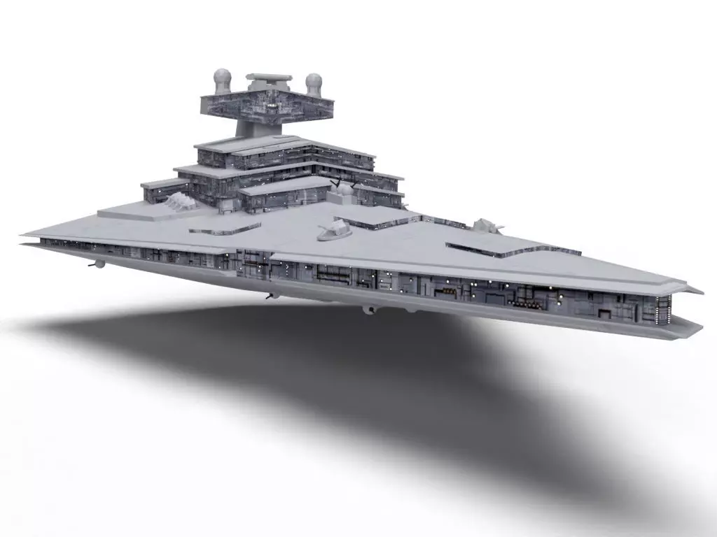 Imperial Star Destroyer Low-poly 3D model_0