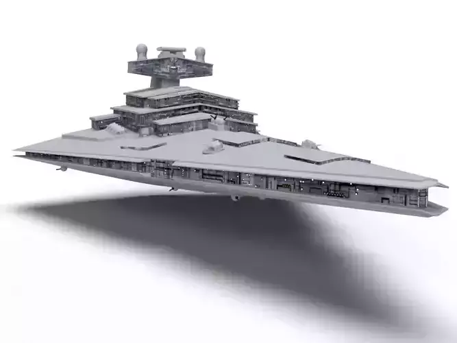 Imperial Star Destroyer Low-poly 3D model