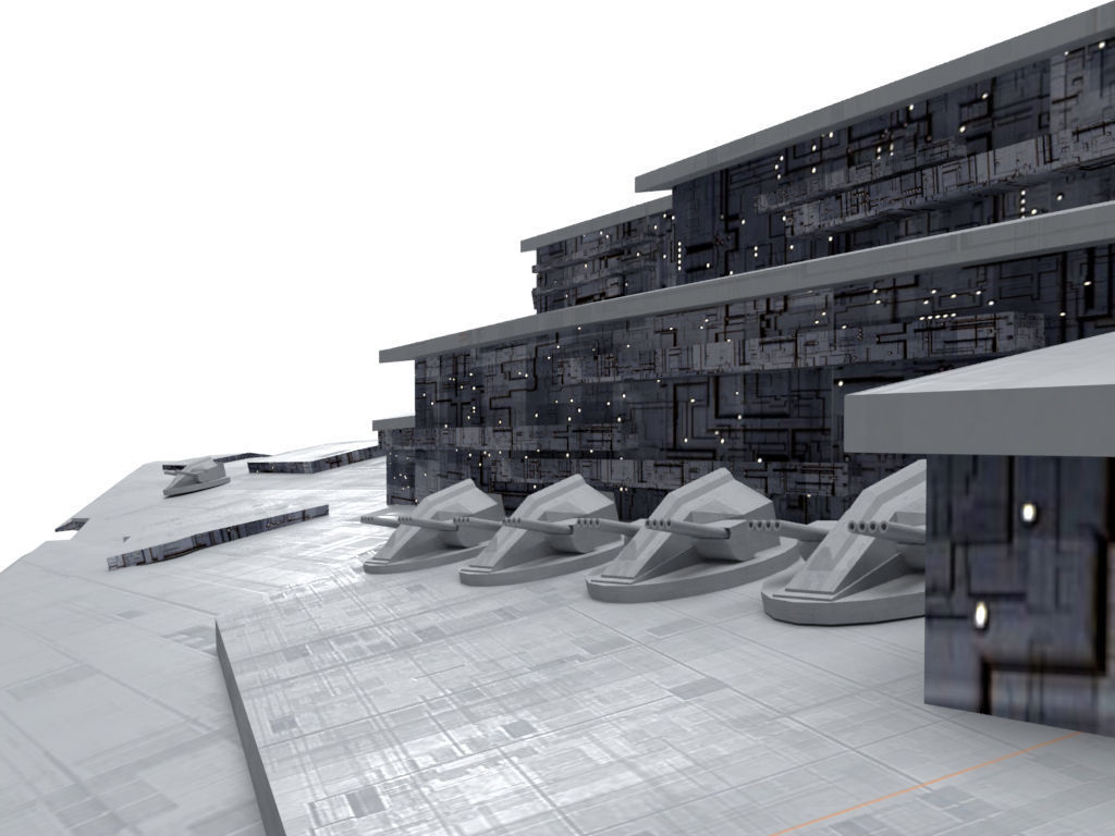 Imperial Star Destroyer Low-poly 3D model_3