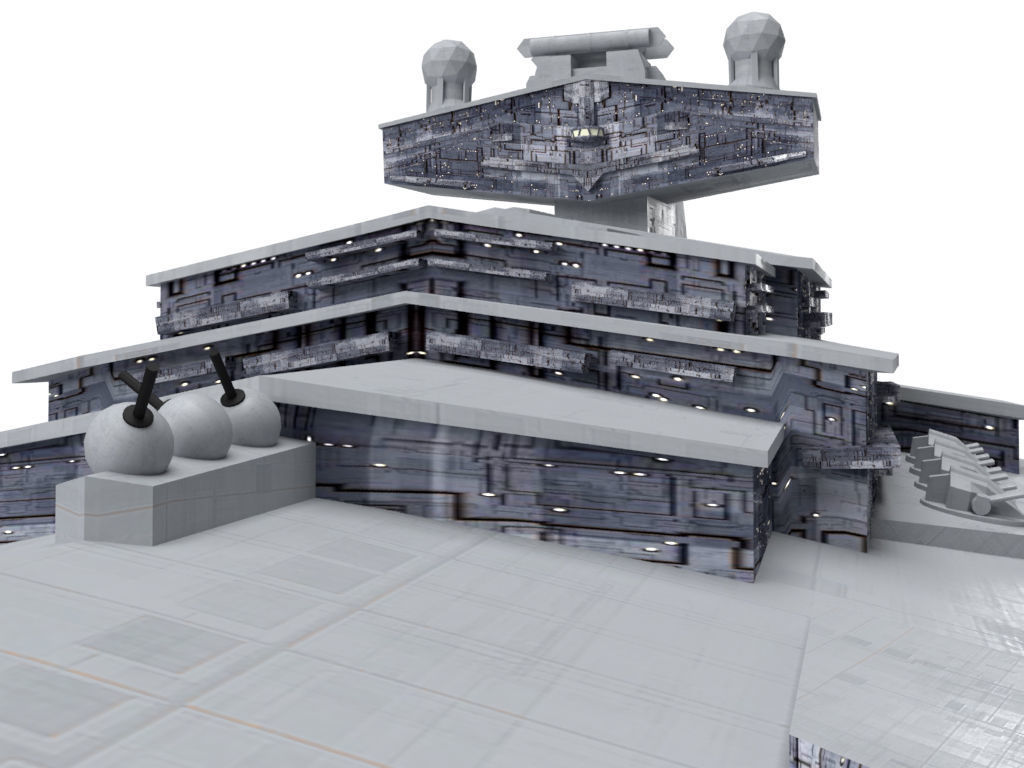 Imperial Star Destroyer Low-poly 3D model_4