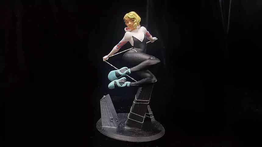 GWEN STACY INTO THE SPIDERVERSE FOR 3D PRINT 3D print model_0