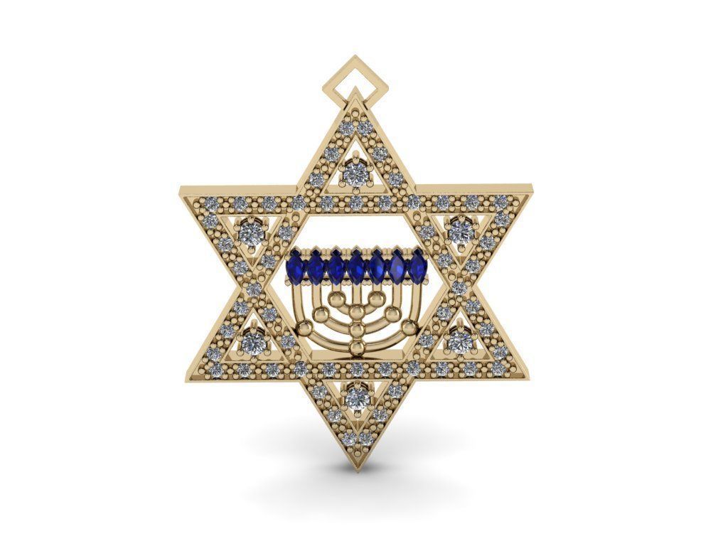 Two DAVID star SMALL and BIGG ONE 3D print model_15