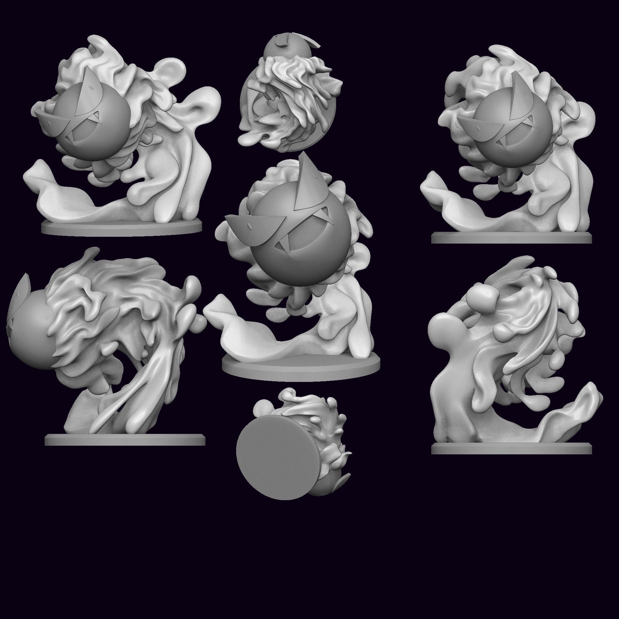 Gastly Pokemon 3D print model_2