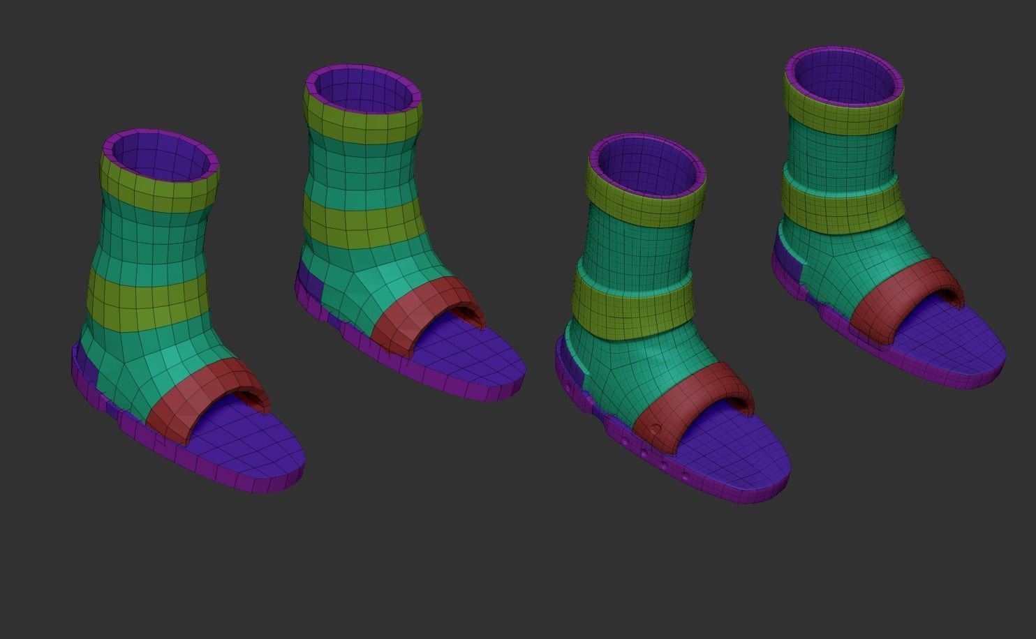 Naruto Uzumaki - Character Outfit Costume Low-poly 3D model_18