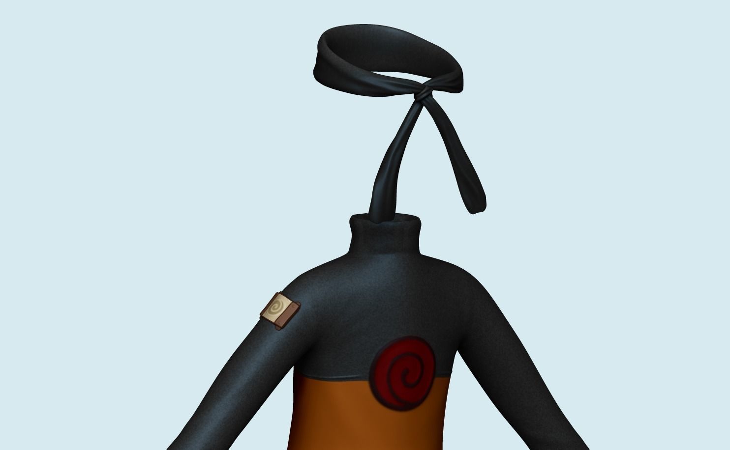 Naruto Uzumaki - Character Outfit Costume Low-poly 3D model_6