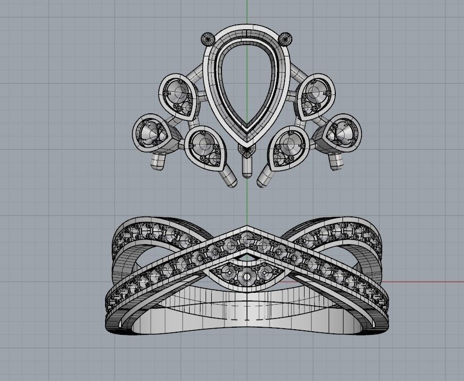 Chaumet ring replica 3D print model_9