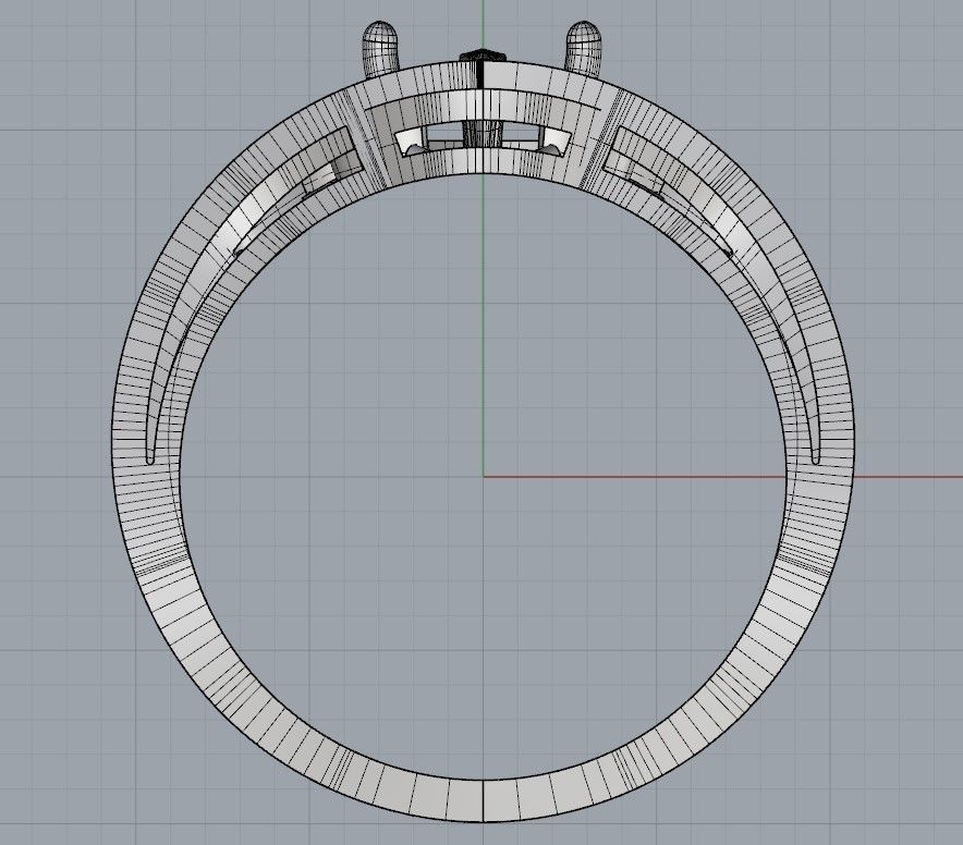 Chaumet ring replica 3D print model_10