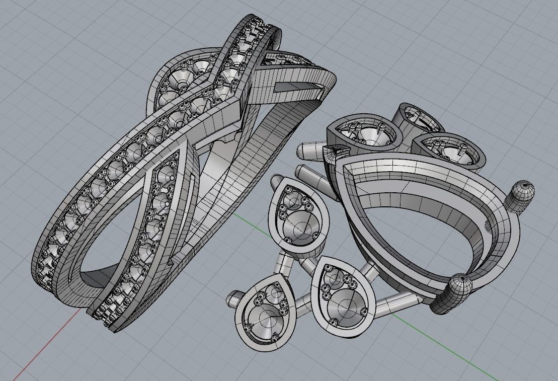 Chaumet ring replica 3D print model_15