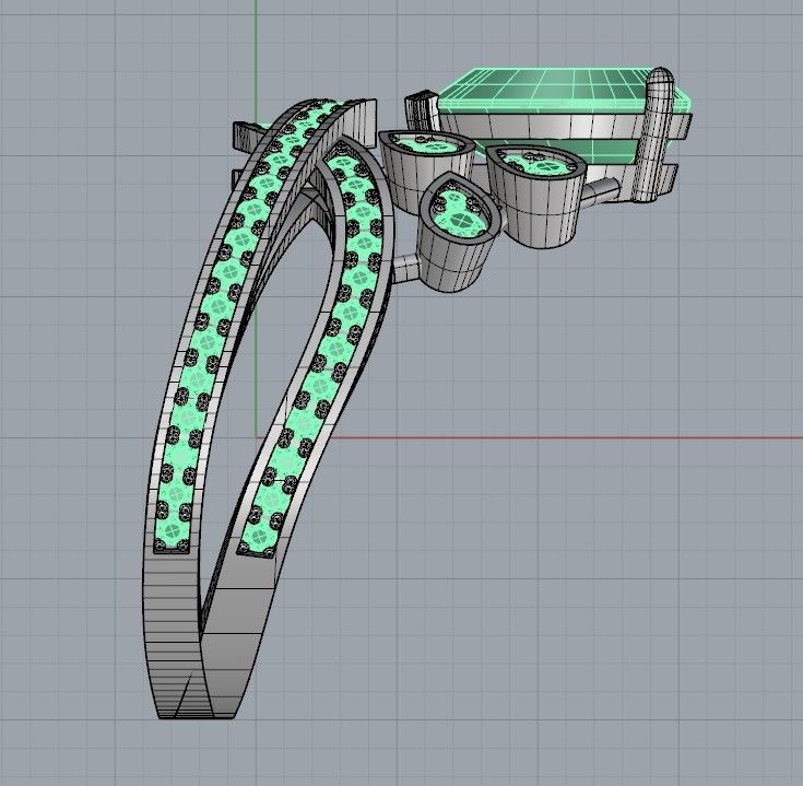 Chaumet ring replica 3D print model_8