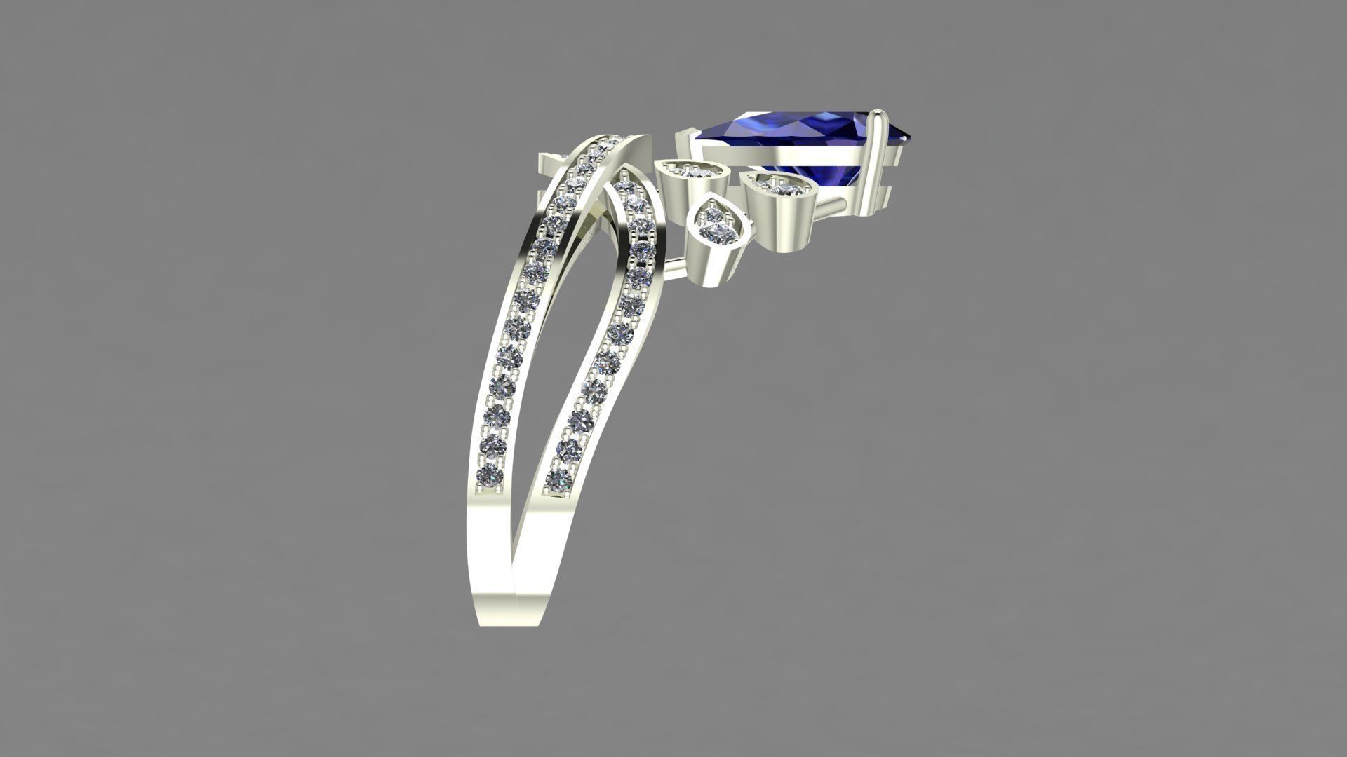 Chaumet ring replica 3D print model_3