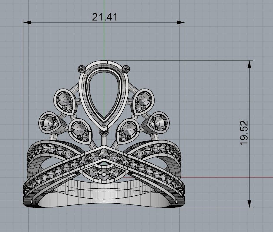 Chaumet ring replica 3D print model_19