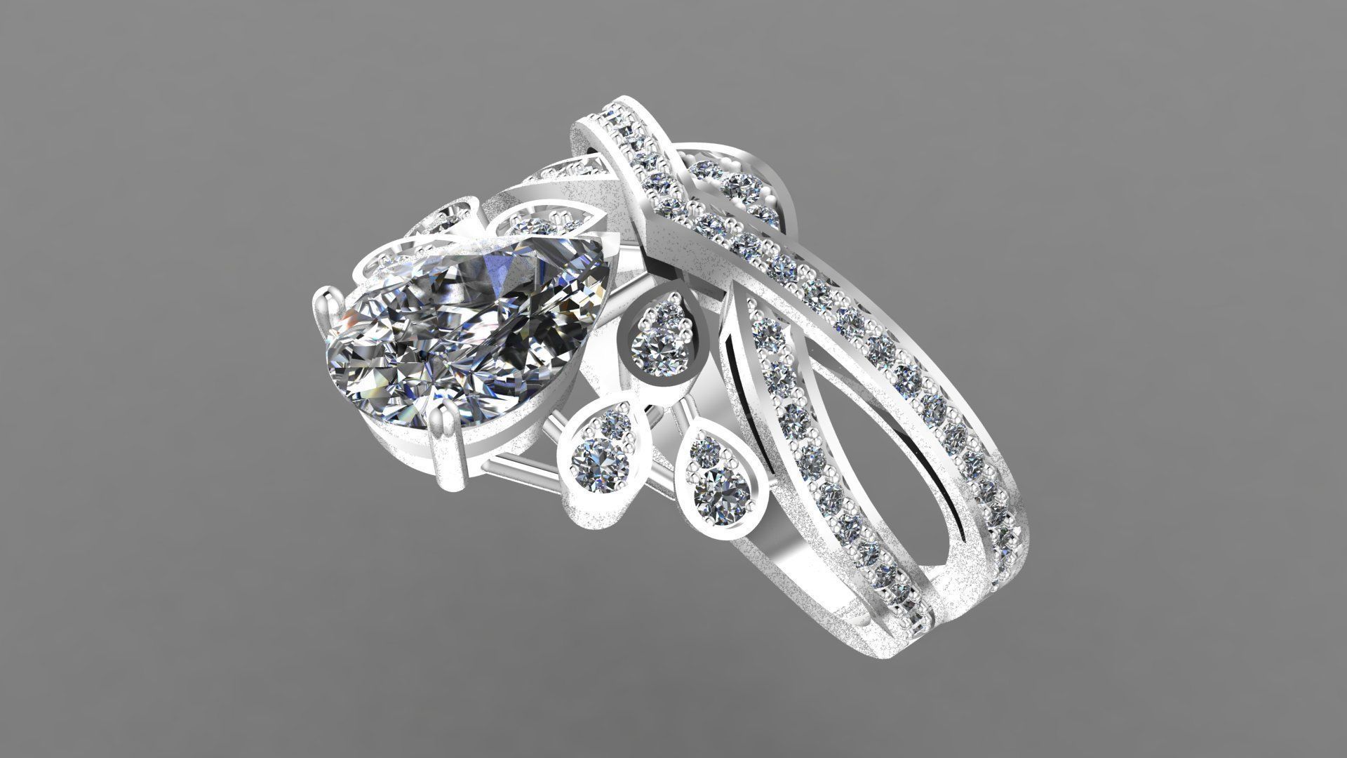 Chaumet ring replica 3D print model_1