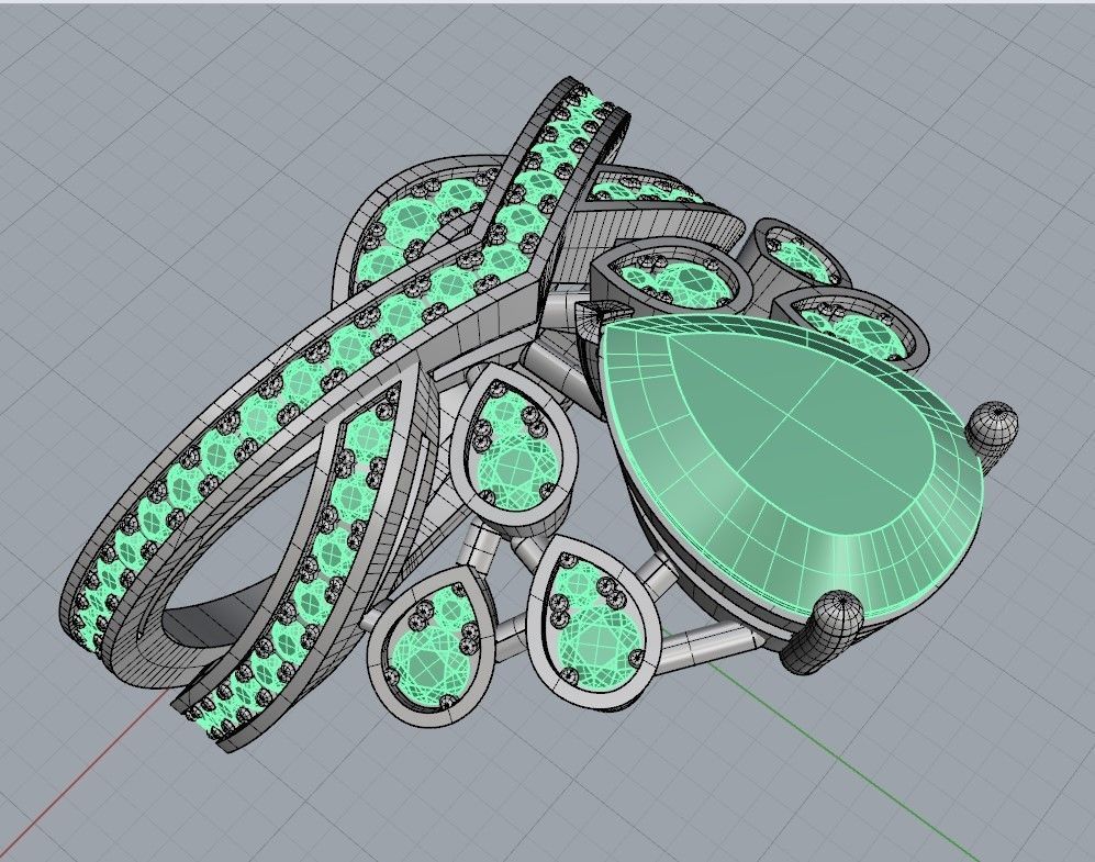 Chaumet ring replica 3D print model_5