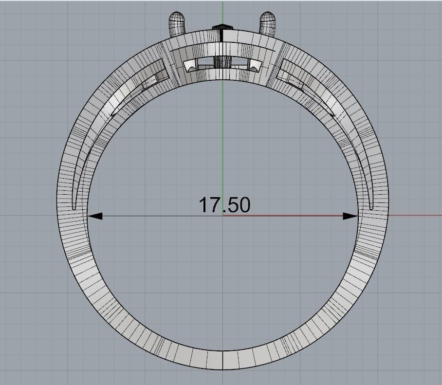 Chaumet ring replica 3D print model_18