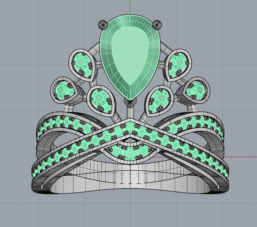 Chaumet ring replica 3D print model_7